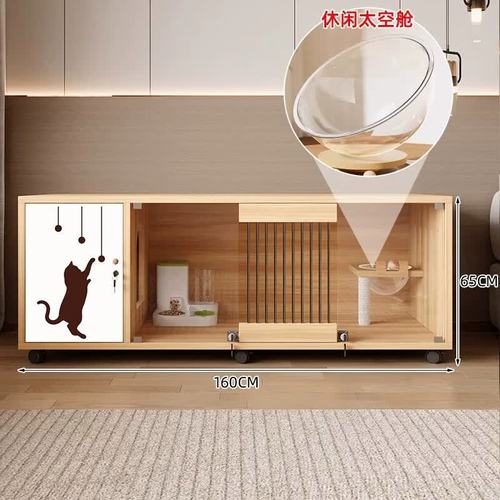 喵掌柜貓籠子實木室內(nèi)超大寵物店展示貓柜繁育寄養(yǎng)柜貓窩定制貓舍貓